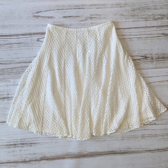 Holly Bracken Anthropologie Eyelet Circle Skirt Sm - Picture 1 of 8